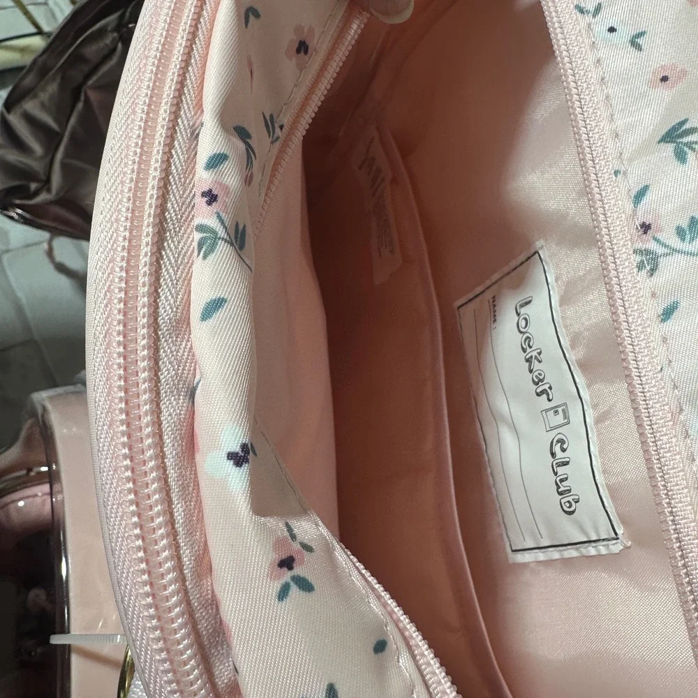 Locker Club Pink Floral Backpack Headphones and Pencil Case 3‎ Piece Set New